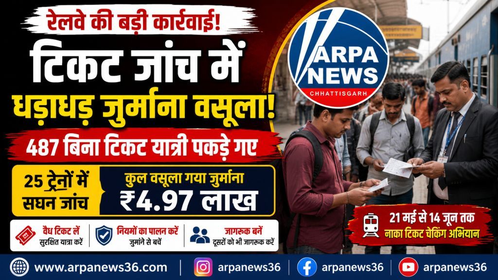 स्टेशन पर टिकट जांच का शिकंजा, 487 यात्री पकड़े गए
