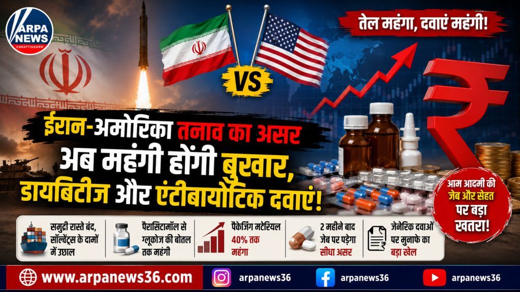 ईरान-अमेरिका तनाव का असर: अब महंगी होंगी बुखार, डायबिटीज और एंटीबायोटिक दवाएं
