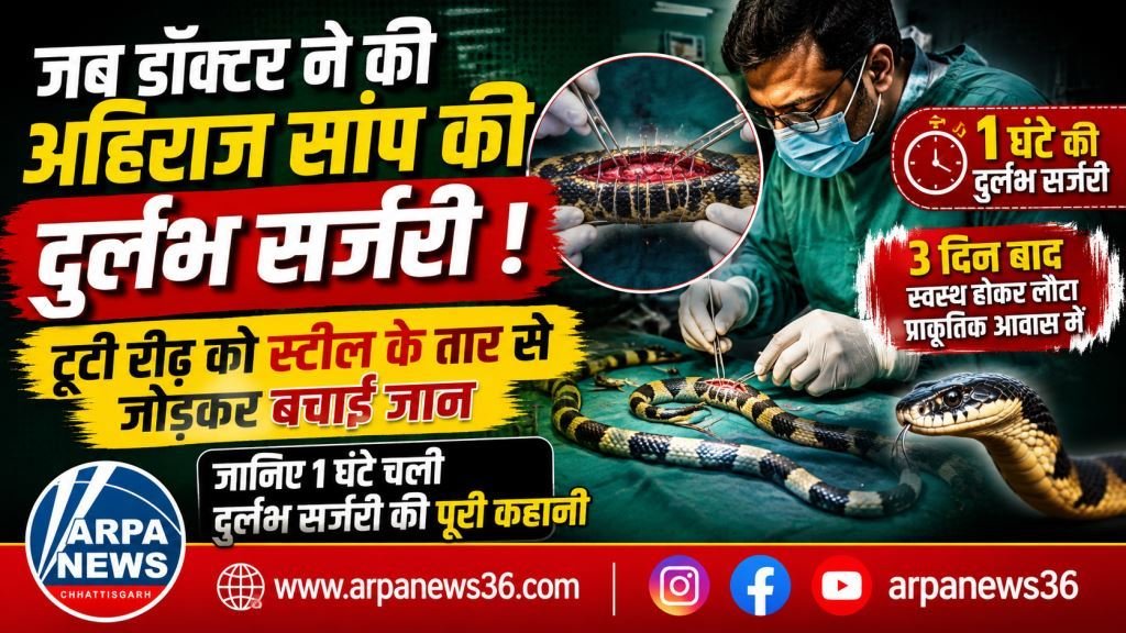 अहिराज की टूटी रीढ़ का हुआ दुर्लभ ऑपरेशन, स्टील वायर से बचाई जान